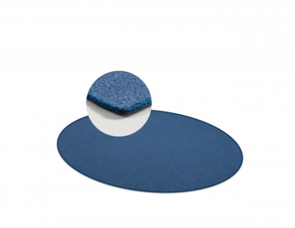 Tappeto di moquette orlato rotondo