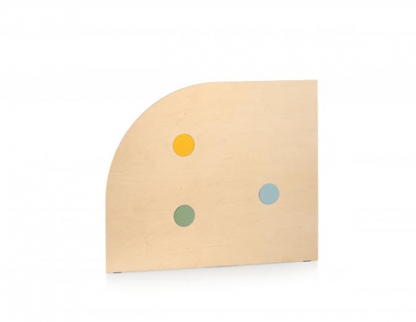 Paretina stondata materna da 125 con colori e specchio